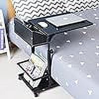 SOGES Height Adjustable Sofa Side Table Several C-table Laptop Stand End Standing Table, Black