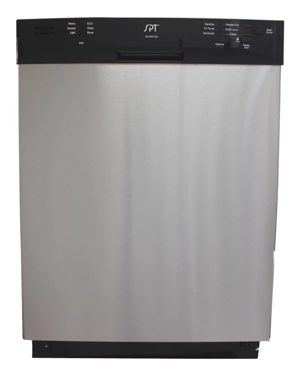Sunpentown Energy Star 24″ Built-In Stainless Steel Tall Tub Dishwasher with Heated Drying