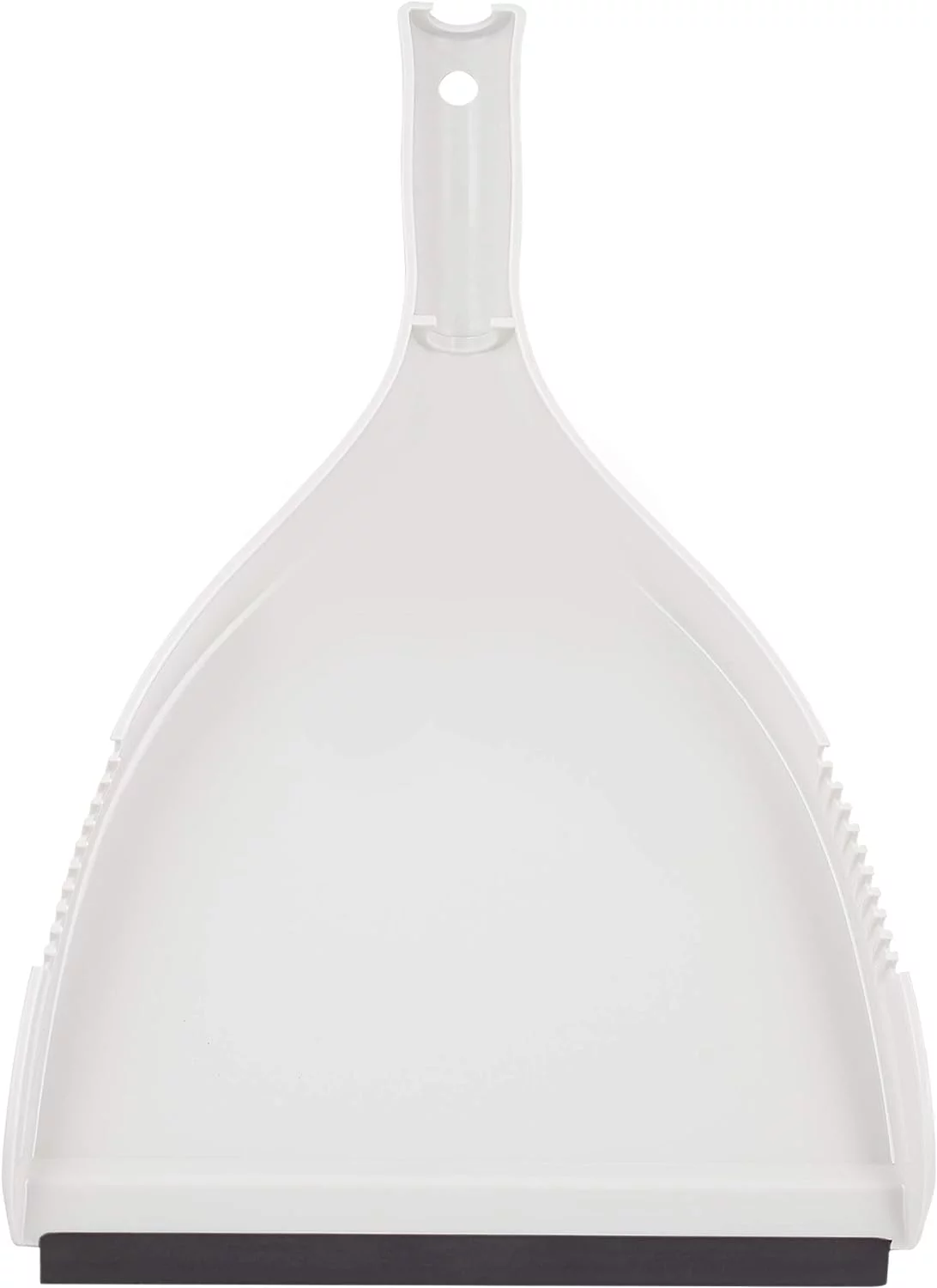 Dustpan - Heavy Duty Plastic, Easy Grip  Dust Pan With Rubber Edge, Detailed Sweeping Debris, Fits Standard Brooms Home & Dusting & Cleaning Tool, Grey