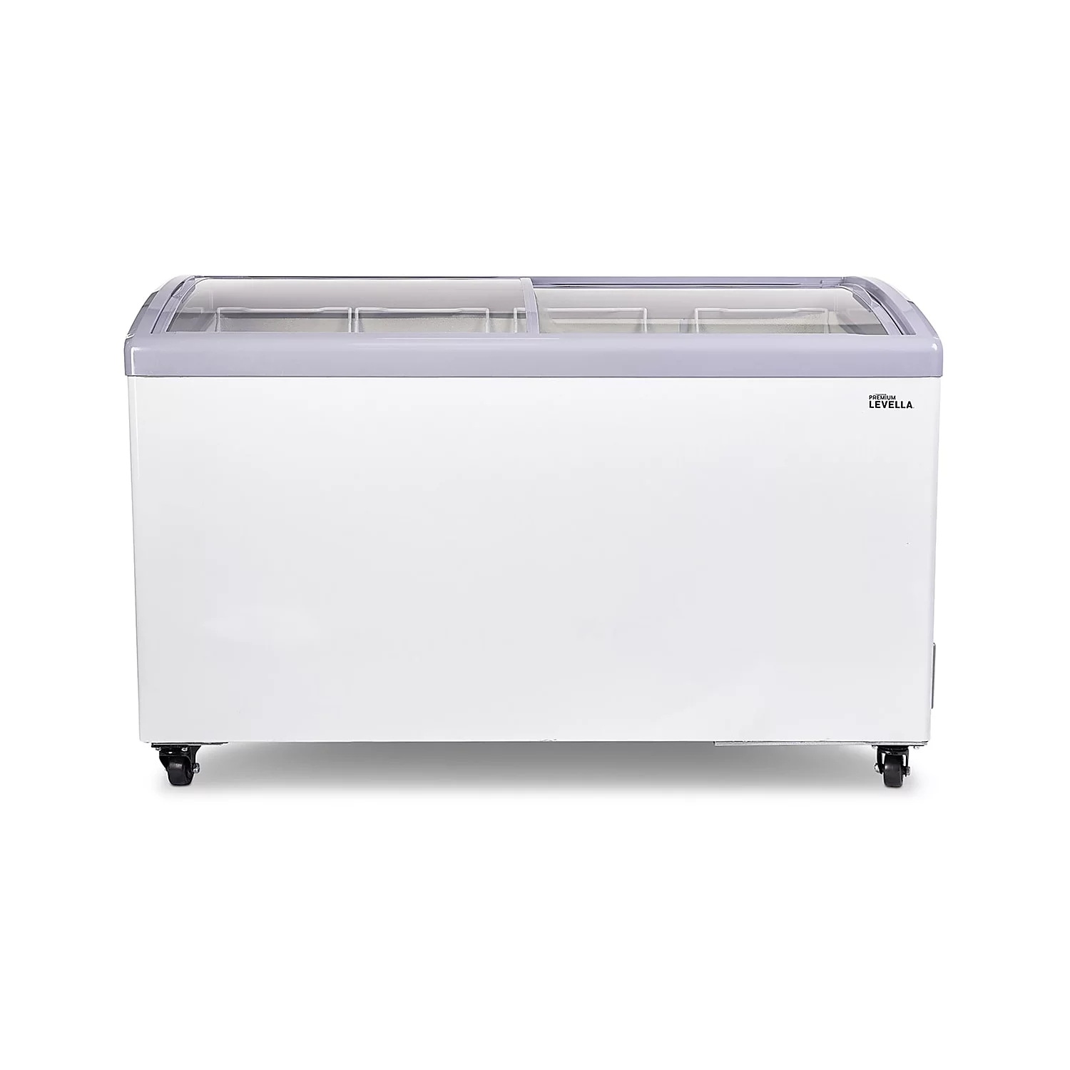 Premium Levella 9.5 cu. ft. Curved Glass Top Chest Freezer White (PFR1090G) PFR950G