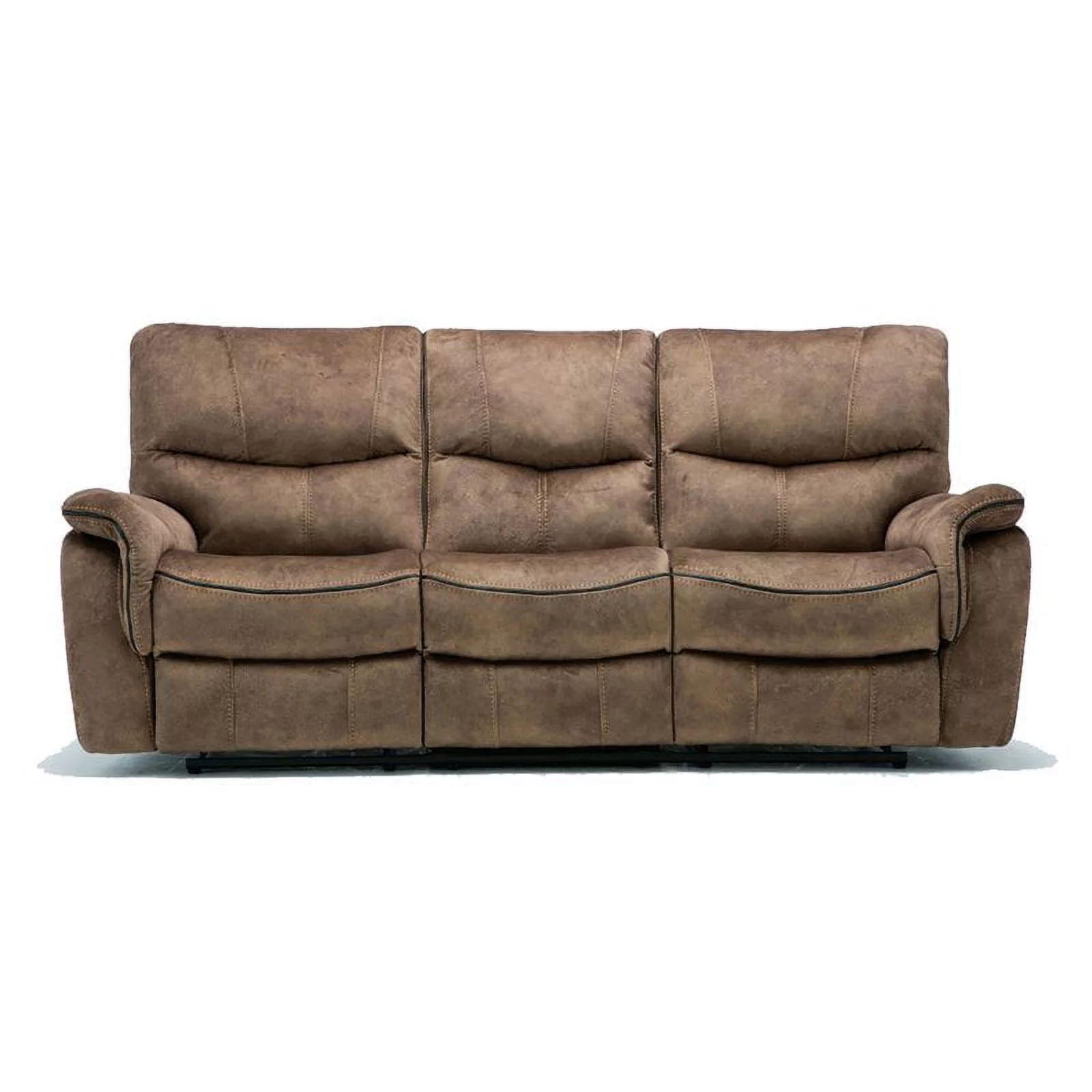 Titan Furnishings Transitional Palomino Fabric Sofa in Light Brown
