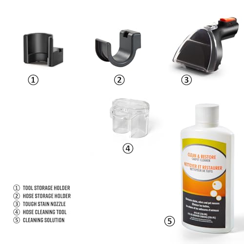 Armor All SCC301 0901 Upholstery & Carpet Cleaner, Car and Auto Detailer with Tools for Pets, Area Rugs and Couches