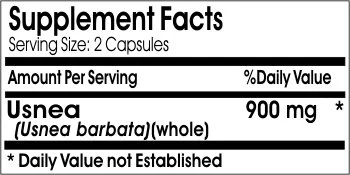 Naturetition Supplements Usnea 900mg ~ 90 Capsules - No Additives
