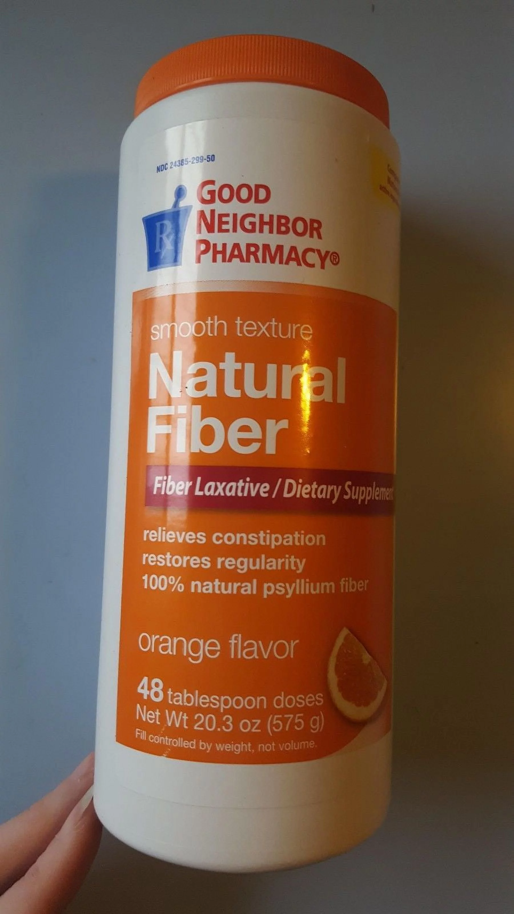 GNP Fiber Natural Smooth Orange Powder 20.3 oz