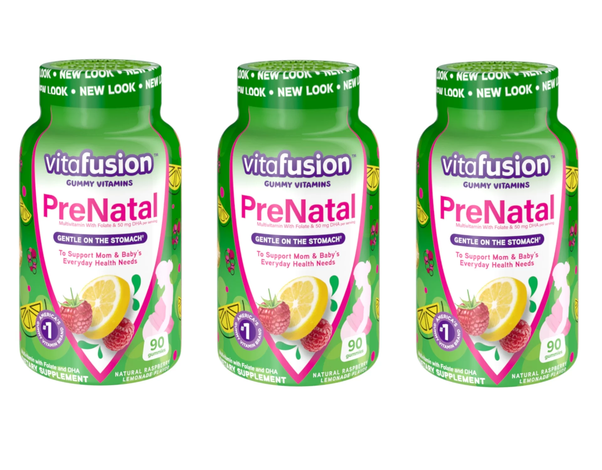 Vitafusion Prenatal Gummy Chews, 90 CT (Pack of 3)