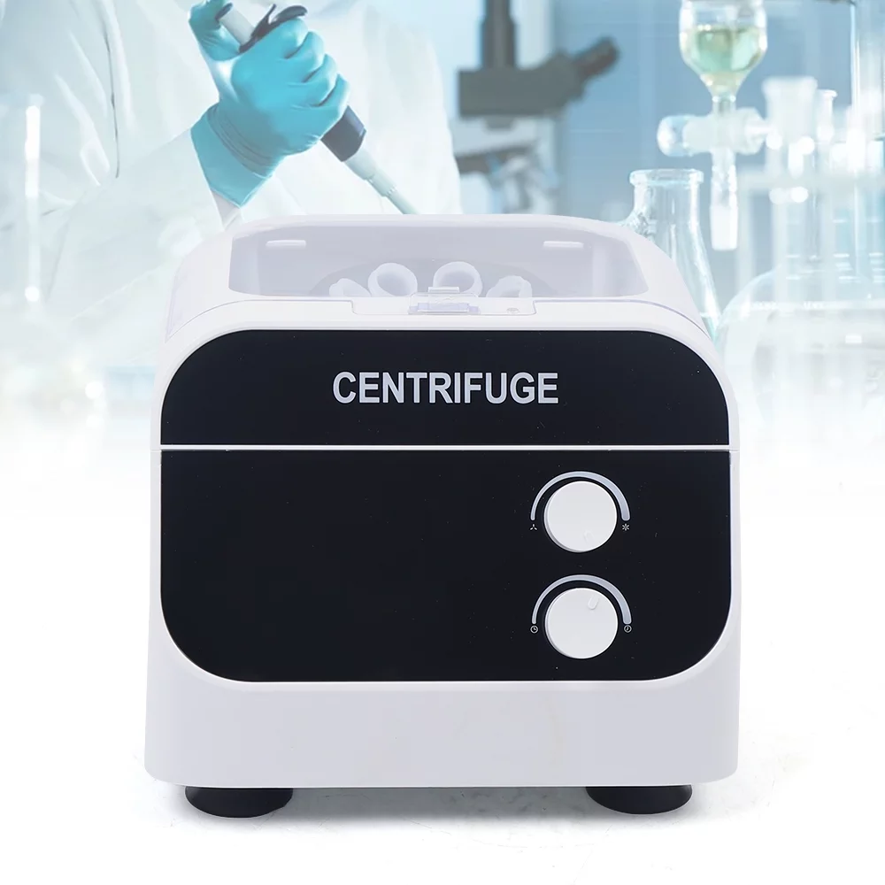 Miumaeov Electric Lab Centrifuge 8 * 20ml Desktop Centrifuge Machine 4000RPM Centrifugal Force Desktop Lab Medical Practice with Timer and Speed Control