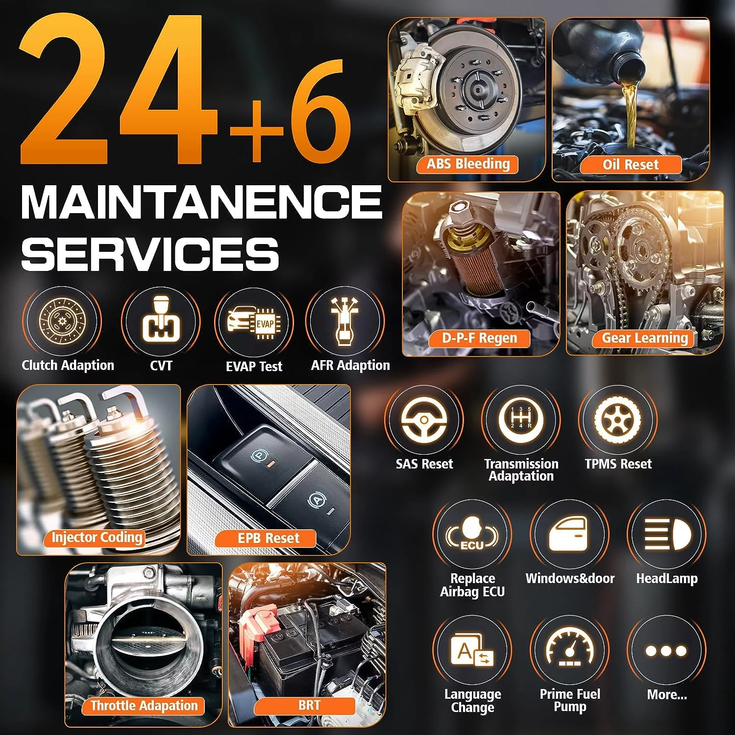 FOXWELL NT909 Bluetooth Automotive Bi-directional Diagnostic Scan Tool All System OBD2 Scanner 30+ Reset Functions ECU Coding Automotive Diagnostic Scanner Tablet Supports Electrical & New Energy Cars