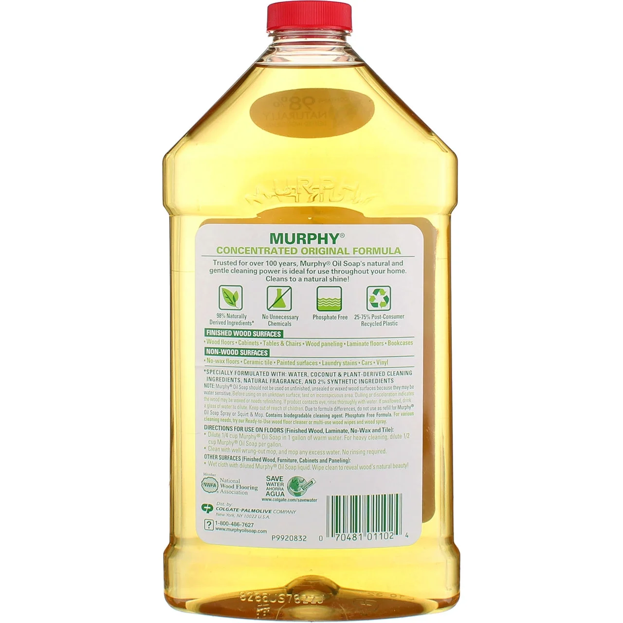 Murphy Pure Vegetable Oil Soap, Original 32 oz (Pack of 4)