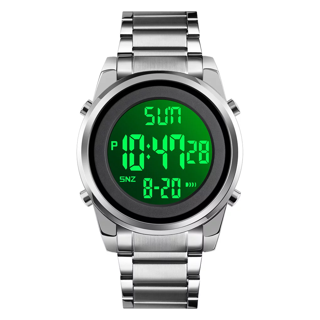 SKMEI Japan Digital movement Male Wristwatch Countdown Calendar Alarm LED Display Men Electronic Clock
