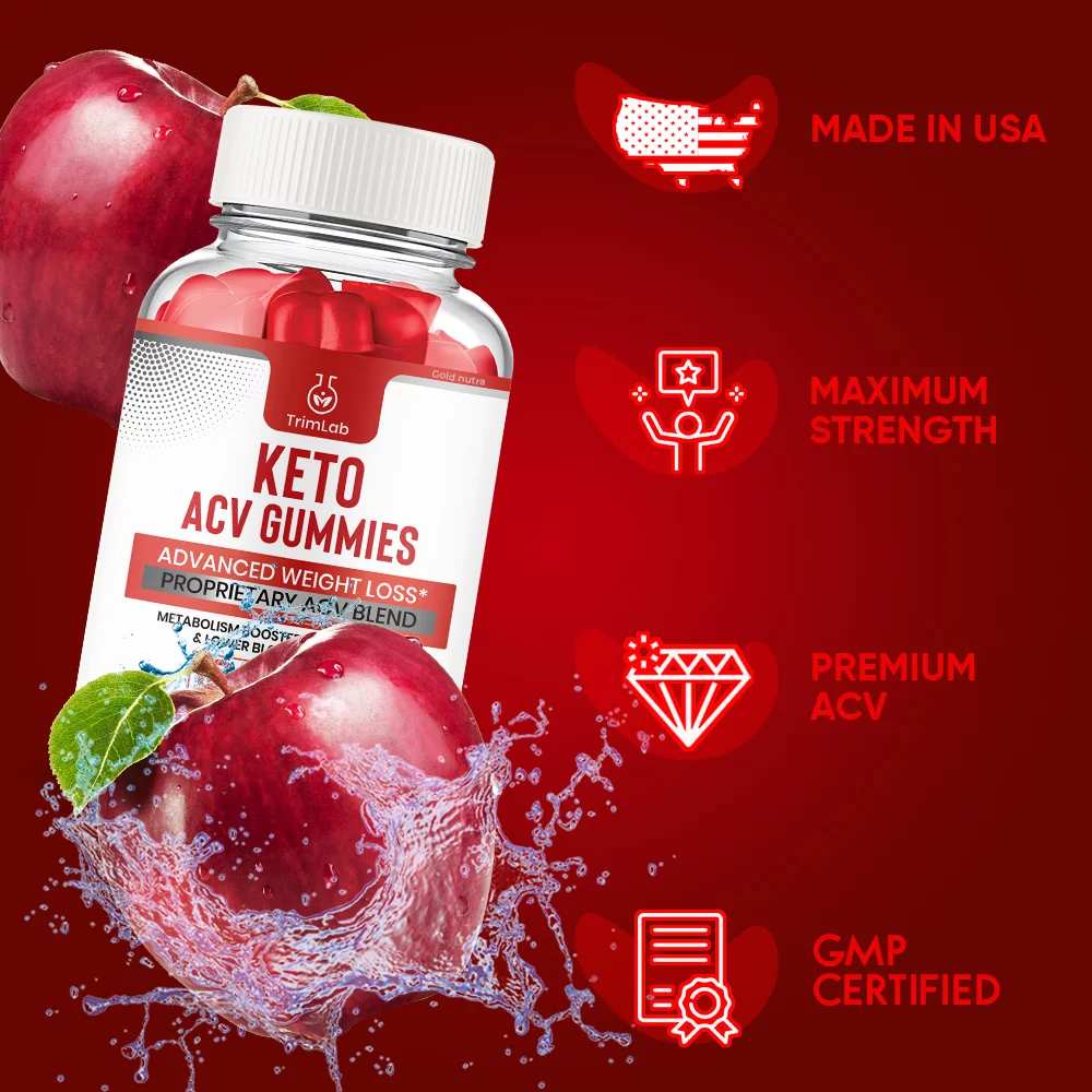 Trim Lab Keto Gummies, Weight Loss Supplement, Powerful Formula, Maximum Strength (5 Pack)