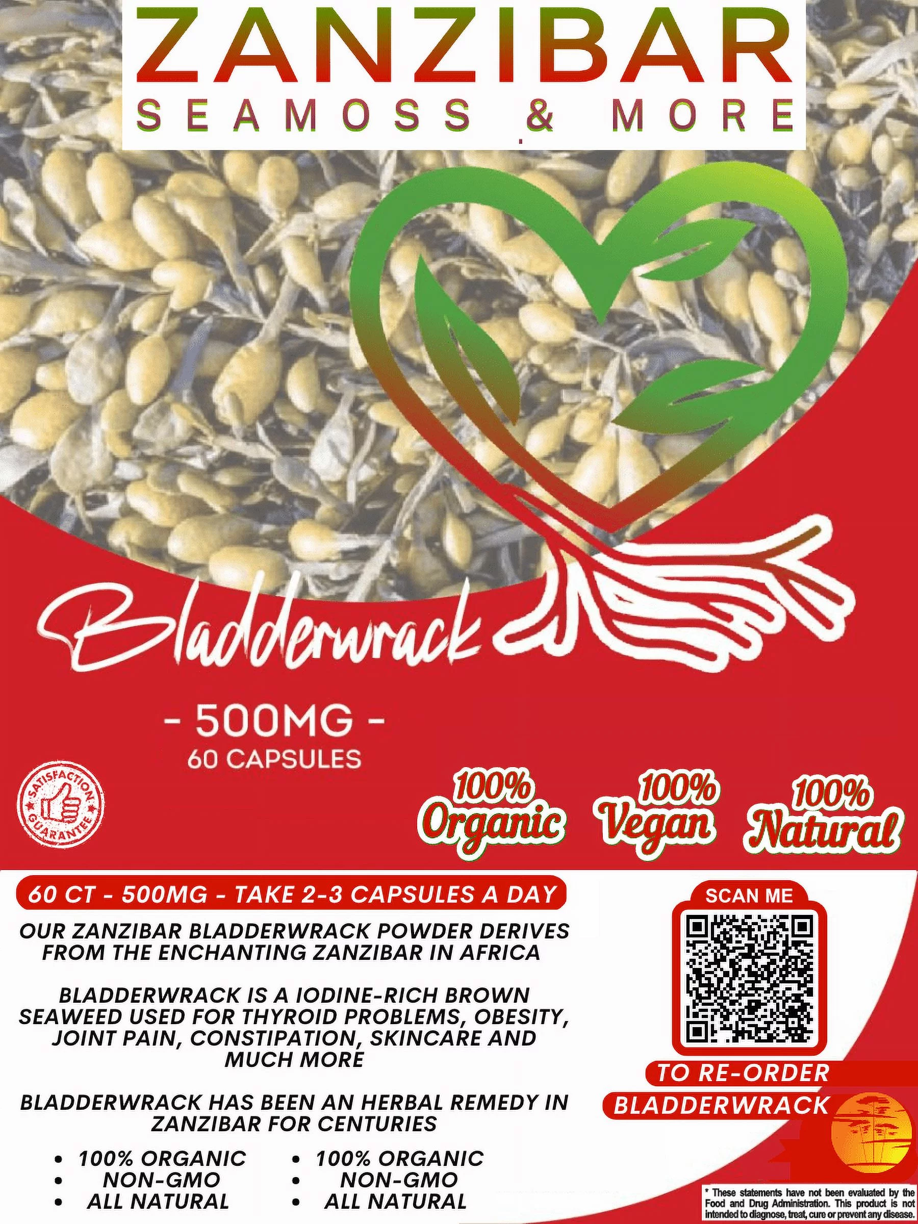 Organic Bladderwrack Pack (60ct) (1 Month Supply)