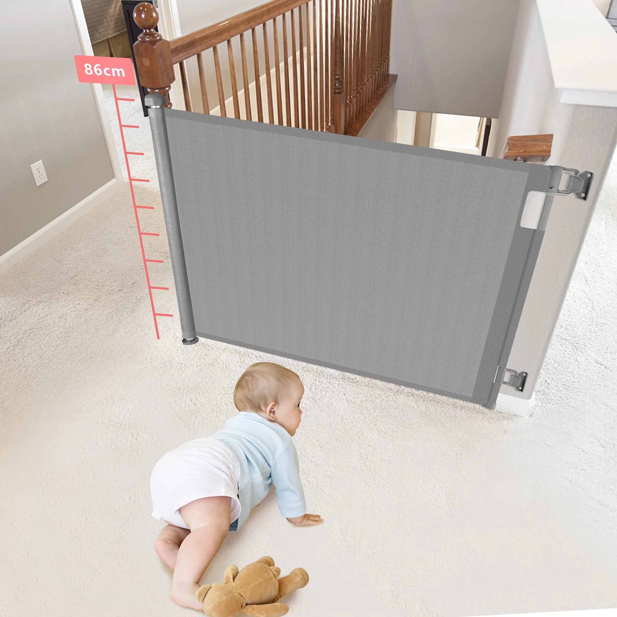 Baby Gate for Doorway, WeGuard Extra Wide Child Safety Gate or Pet Dog Gate 34