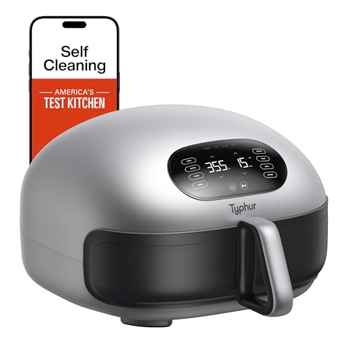 Dome 2 Air Fryer, Extra Large Airfryer with Superior Airflow, Self-cleaning Smart Digital Fryer with PFAS free Basket for Quick Easy Meals, Up to 32 Chicken Wings Capacity [New Version]