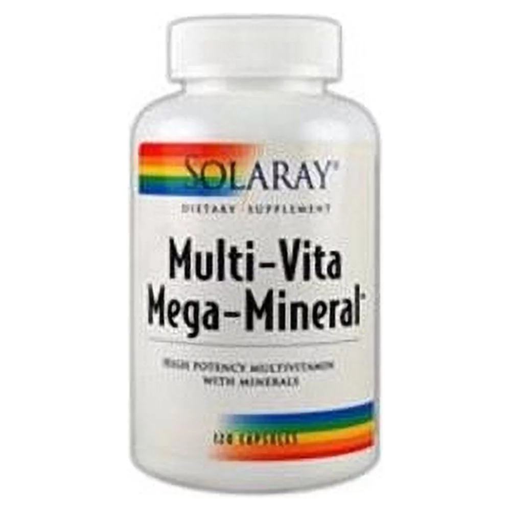 Solaray Multi-Vita Mega-Mineral Capsules, 120 Ct