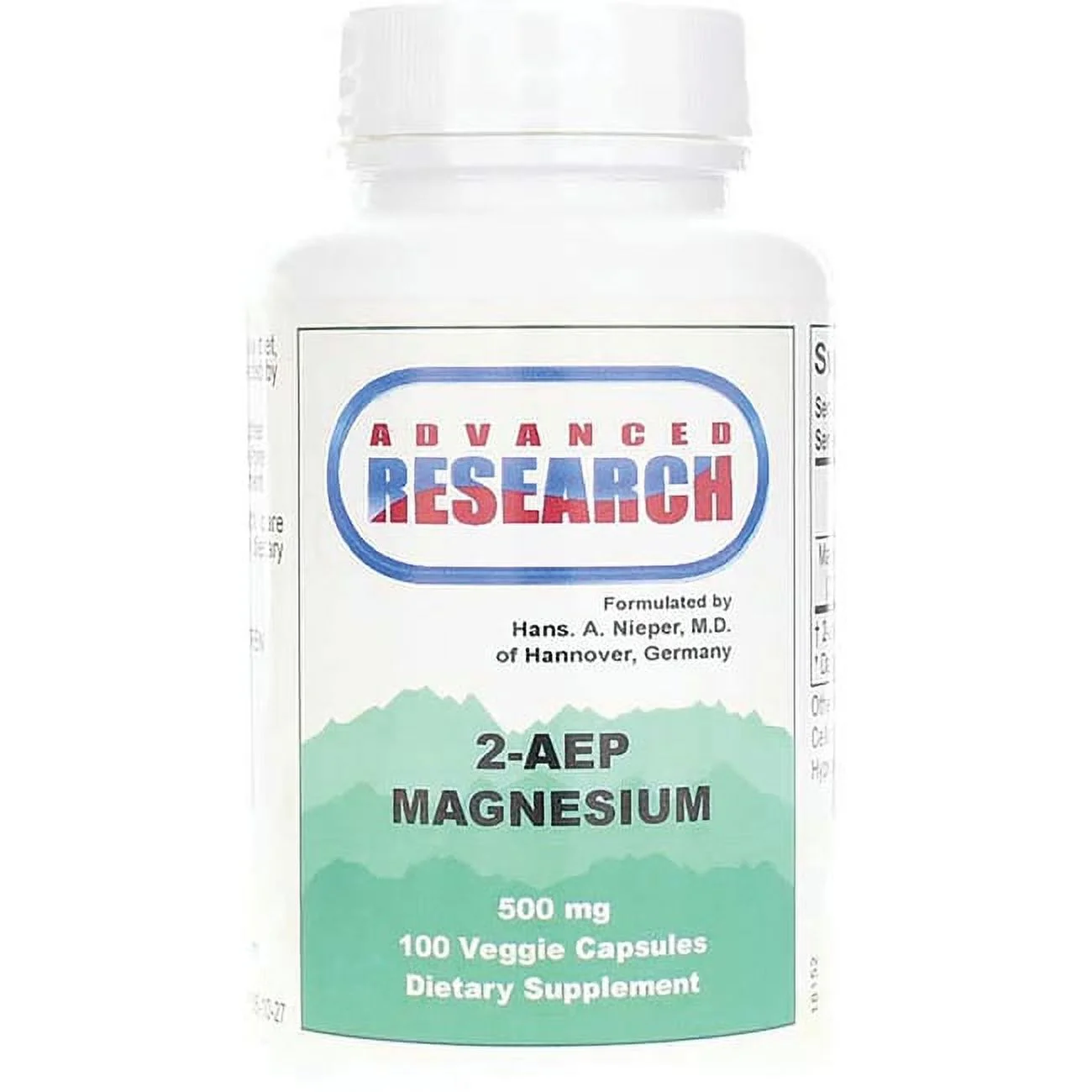 Advanced Research/Nutrient Carriers 2-Aep Magnesium 500 mg 100 Veg Caps