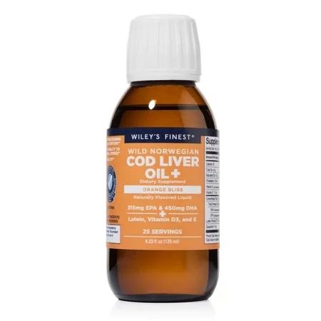 Wileys Finest Cod Liver Oil+ 25 Servings 4.23 oz Liquid