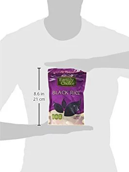 Nature's Earthly Choice All Natural Black Rice Gluten Free -- 14 oz Pack of 3