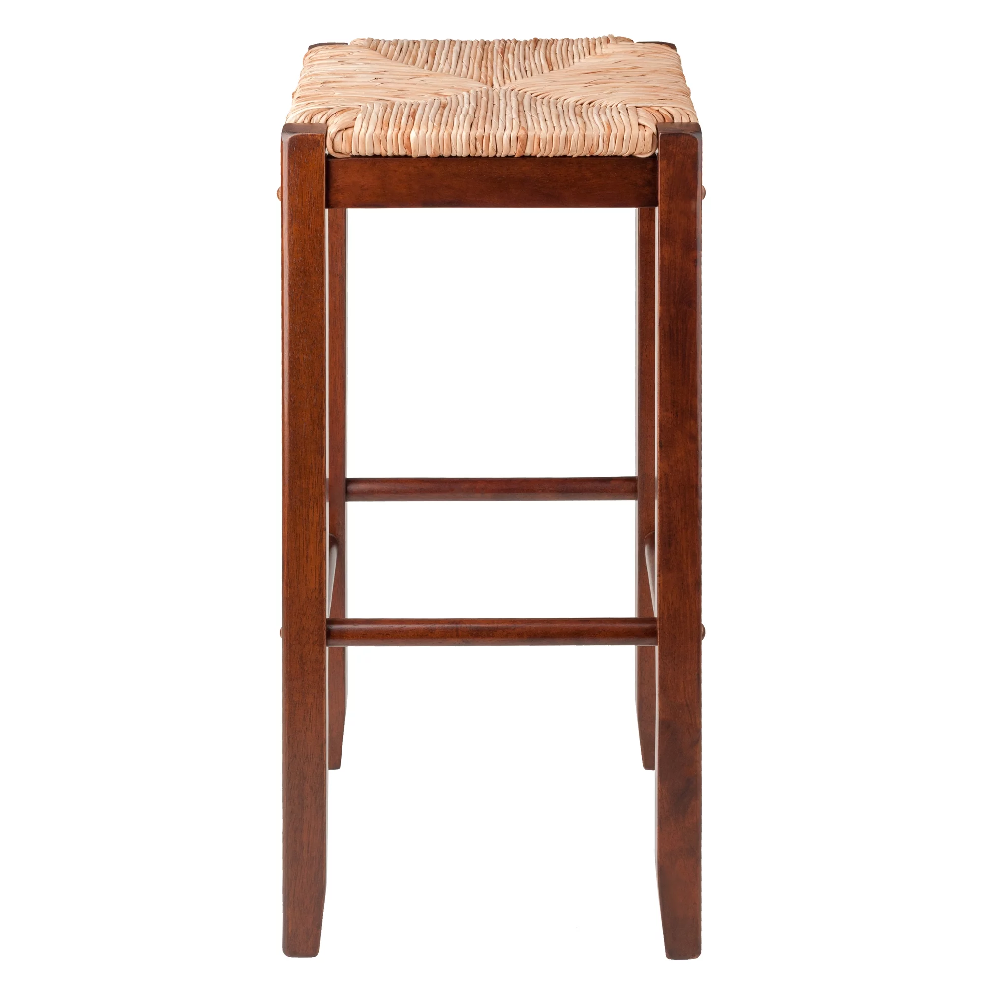 Winsome Wood Kaden Rush Seat Bar Stool Set, 29