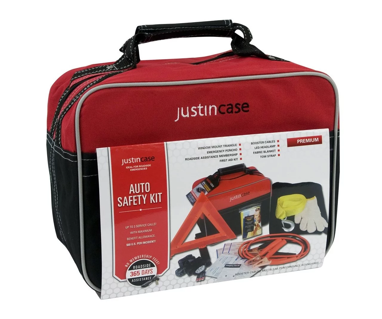 Justin Case 102000 Premium Safety Kit with 365-day Roadside Assistance