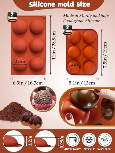 Cocoa Bomb Molds Kit with 2& 2.5