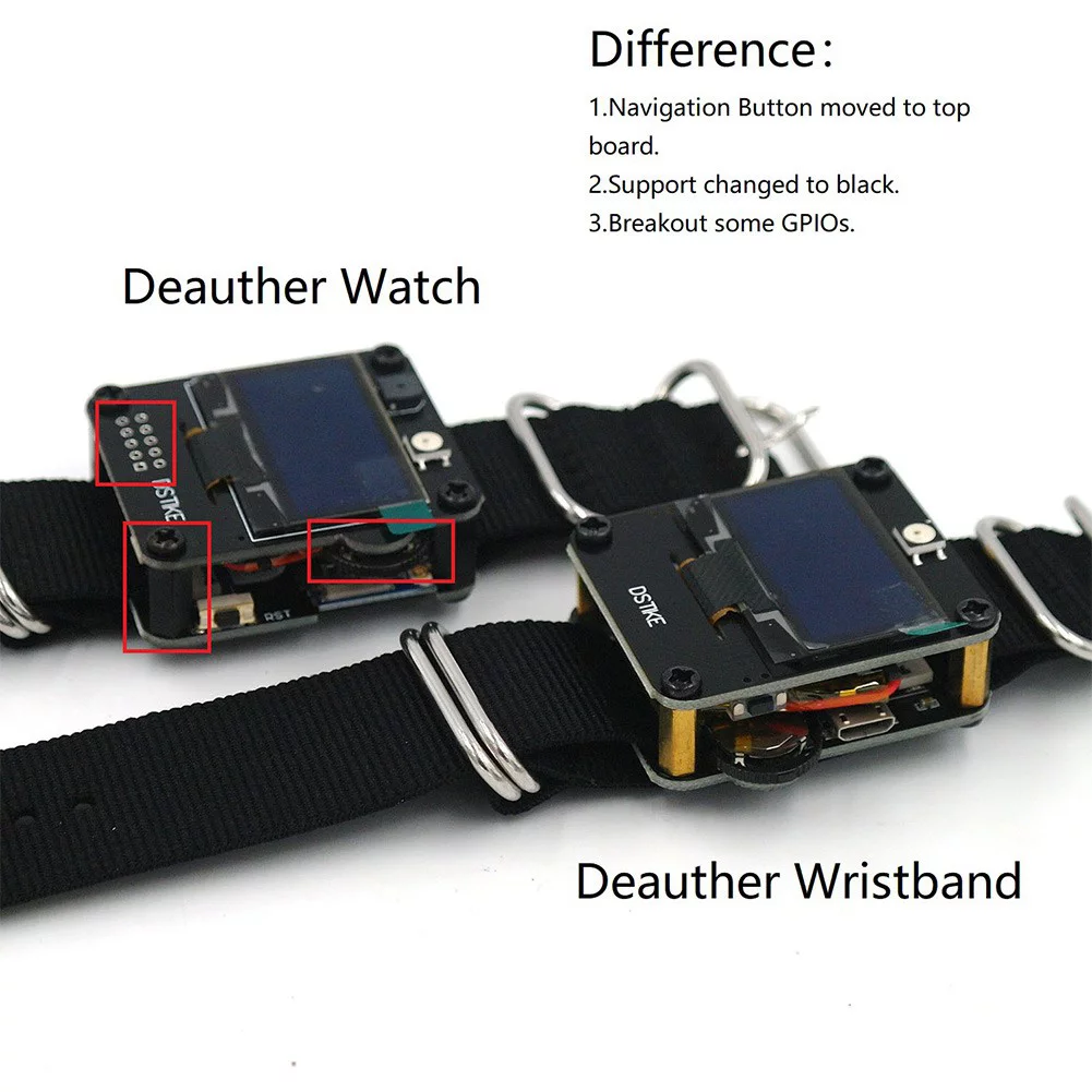 WiFi Deauther V1 V2 Wristband Wearable ESP8266 Development Board Smart Watch