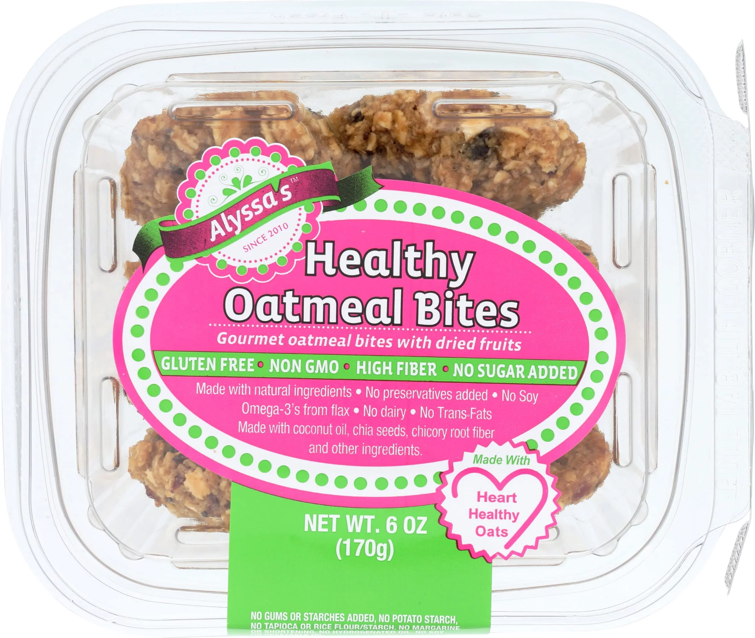 4 Set - ALYSSA'S Healthy Oatmeal Bites, 6 OZ