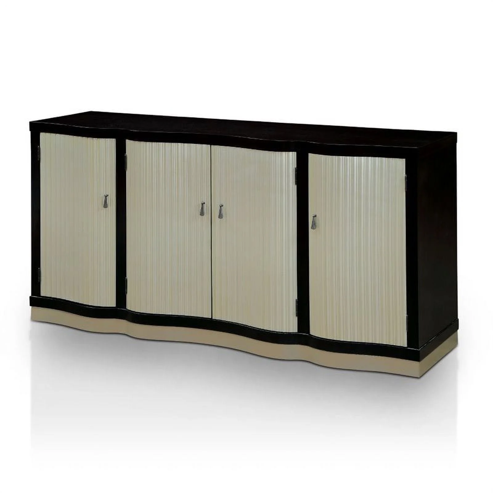 Furniture of America Gudrun Transitional Wood Two-Tone Buffet in Espresso