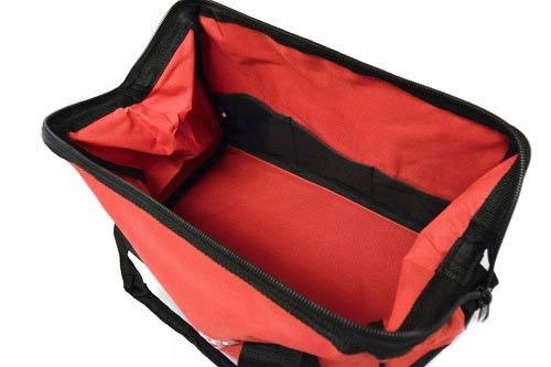 Milwaukee 17 Inch Heavy Duty Canvas Tool Bag with 6 Interior Pockets, Reinforced Bottom, and Strap Ring (Shoulder Strap Not Included)