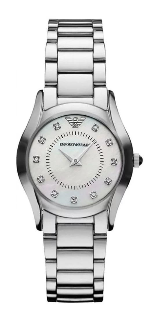 WATCH ARMANI STAINLESS STEEL WHITE SILVER WOMEN AR3168
