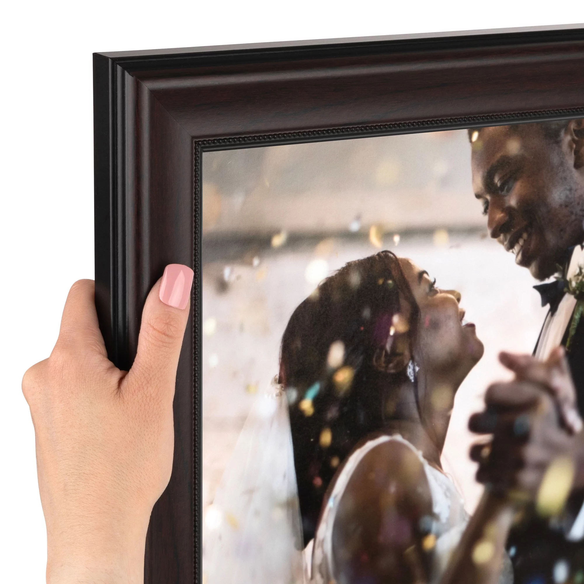 ArtToFrames 20x30 Inch Mahogany Picture Frame, This Brown MDF Poster Frame is Great for Your Art or Photos, Comes with 060 Plexi Glass (4211)