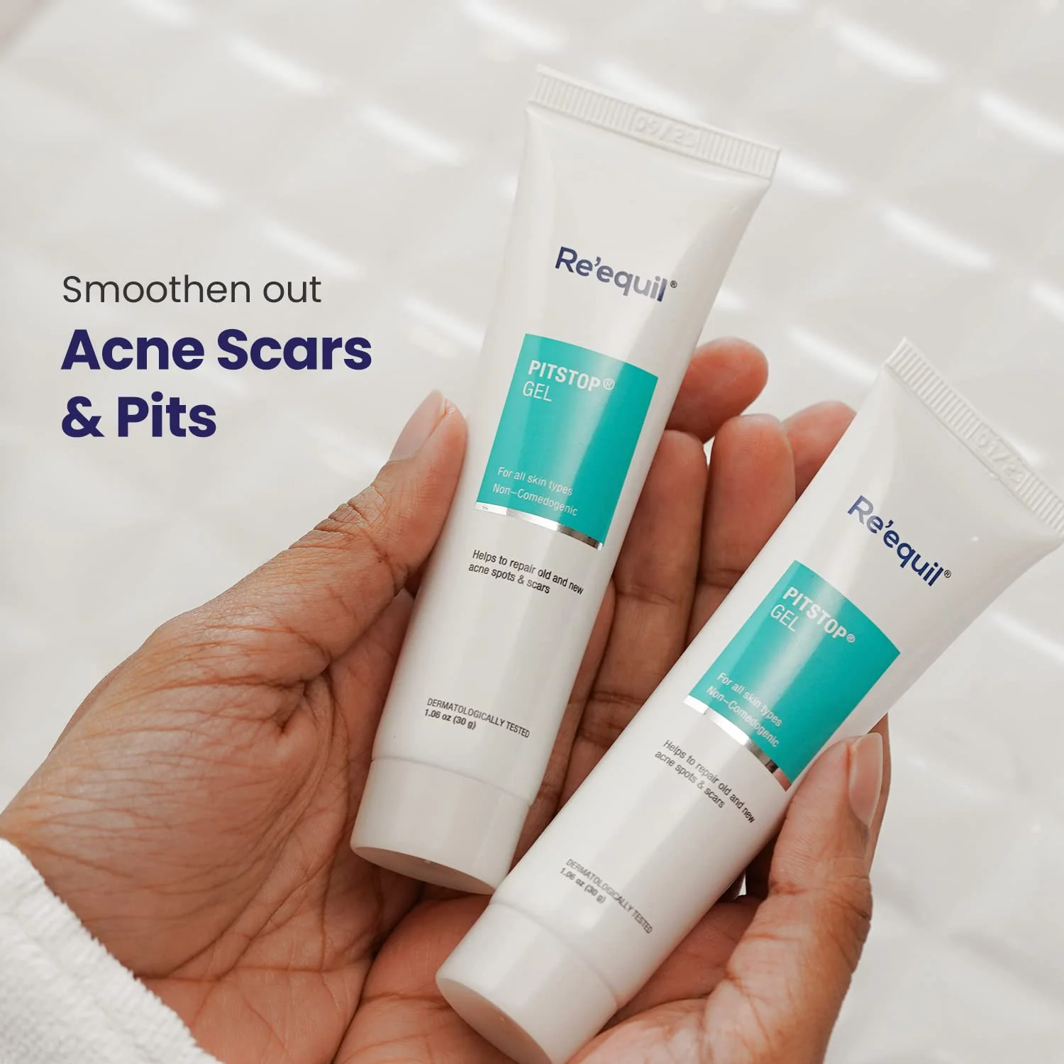 Re'Equil Pitstop Gel | Repairs Acne Scars & Pitted Marks | Acne Repair Gel For All Skin Types | 30G