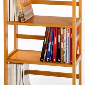 Winsome Wood Studio 3-Section Bookshelf, Honey Pine Finish