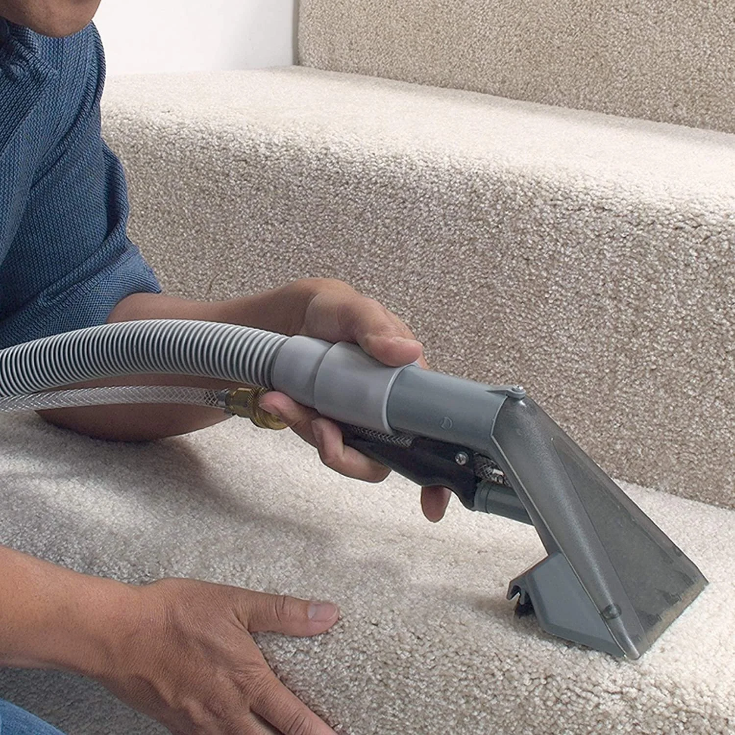 Rug Doctor Universal Attachment for X3 Commercial Cleaner, 12-ft Hose, for Carpet, Rugs, Upholstery, Stairs, Mattresses, Hand Tool, 12', Grey