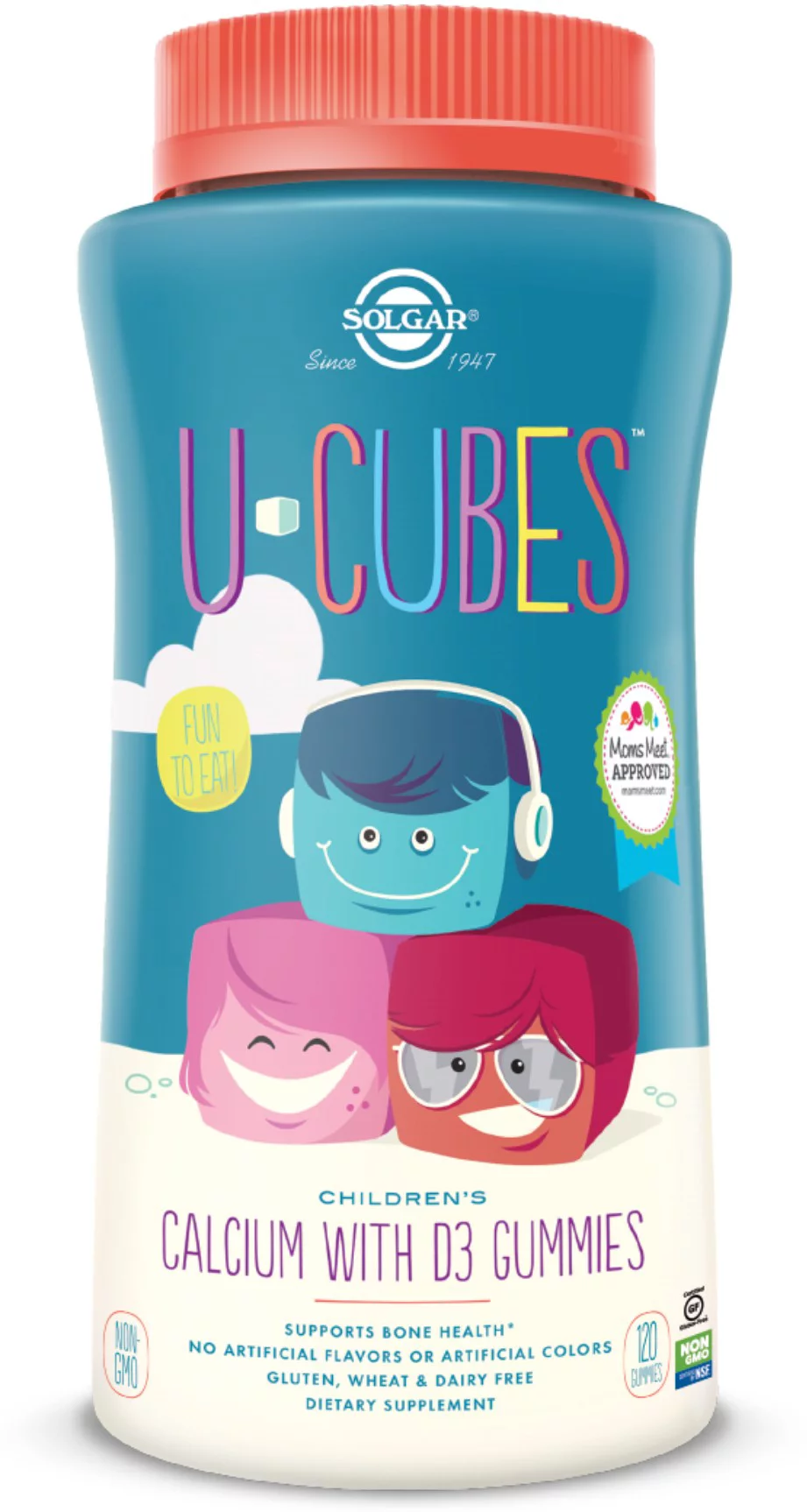 3 Pack - Solgar U-Cubes™ Children's Calcium with D3 Gummies 1 ea