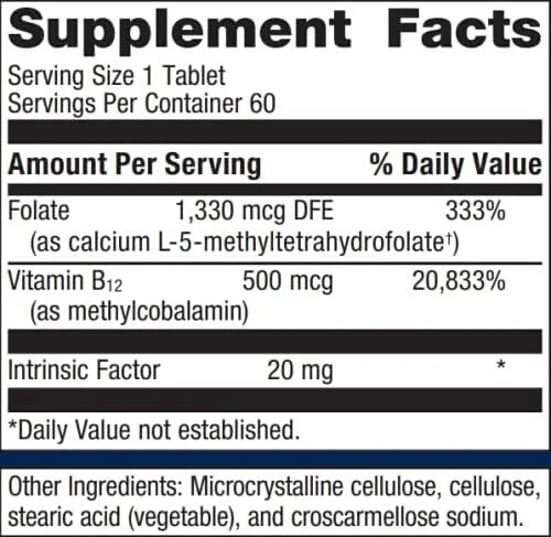 Metagenics Intrinsi B12-Folate - 60 Tablets