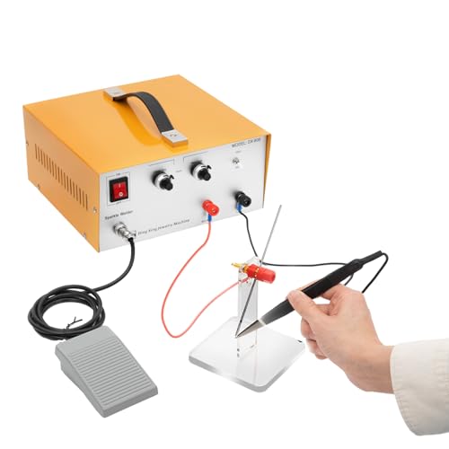 Jewelry Automatic Spot Welding Machine, Portable Pulse Sparkle Spot Welder, Jewelry Spots Welder Machine for DIY Repair Tools to Repair Gold and Hardware Workpiece Welding