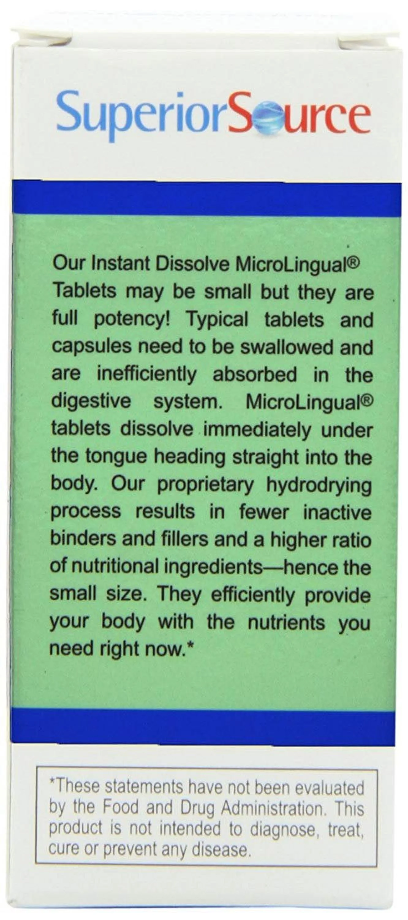 Superior Source No Shot Vitamin B12 Tablets, 5000 mcg, 100 Count