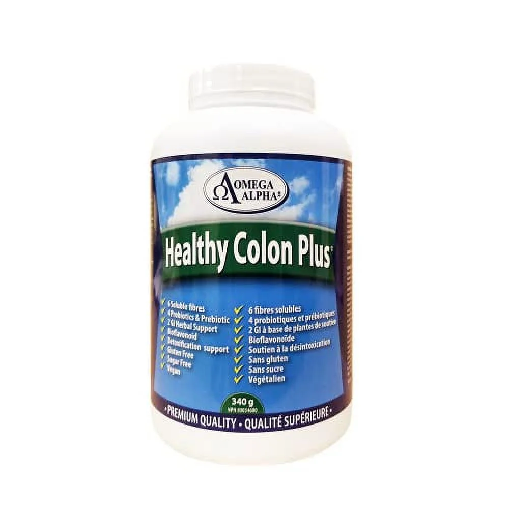 OMEGA Alpha Healthy Colon Plus Powder, 340 GR