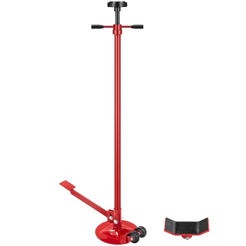 SPECSTAR Movable Underhoist Support Stand with Foot Pedal, 3/4 Ton 1650Lbs Capacity Jack Stand Lifting from 52 to 76 Inch with Replaceable Saddle and Steel Base