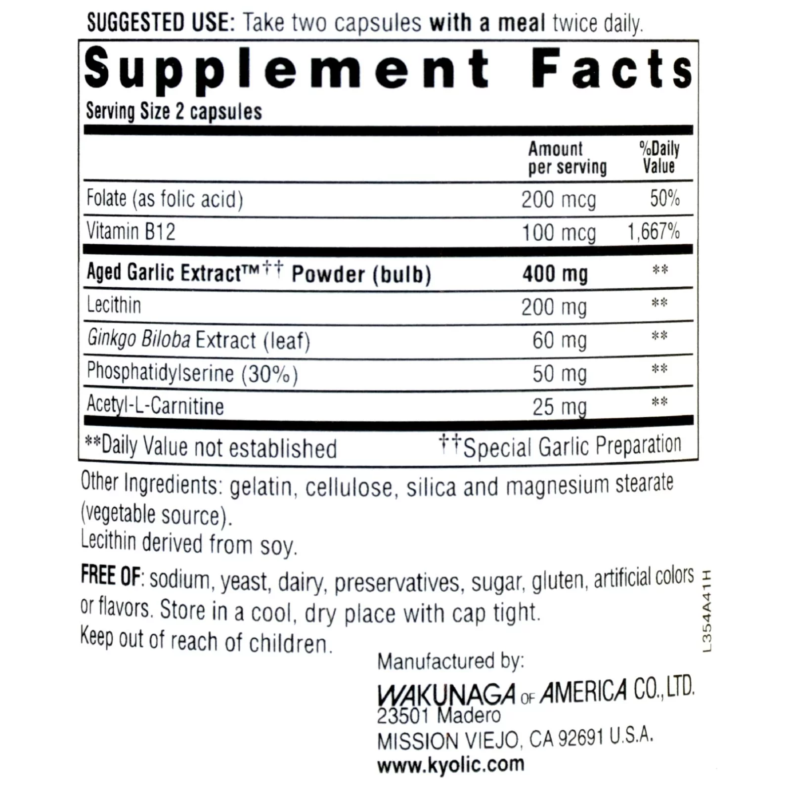 Kyolic Neuro-Logic 120 Caps