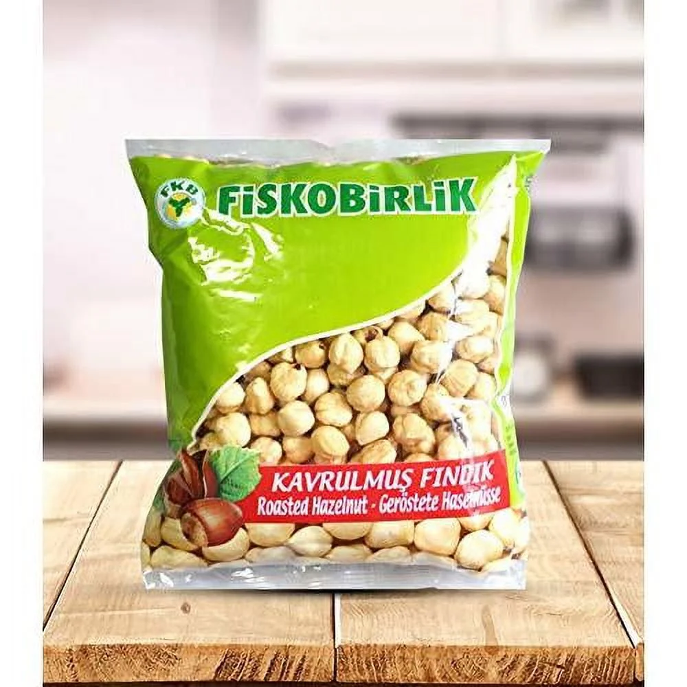 Turkish Roasted Hazelnut Kernels 500-16.9 OZ - Pack Of 4