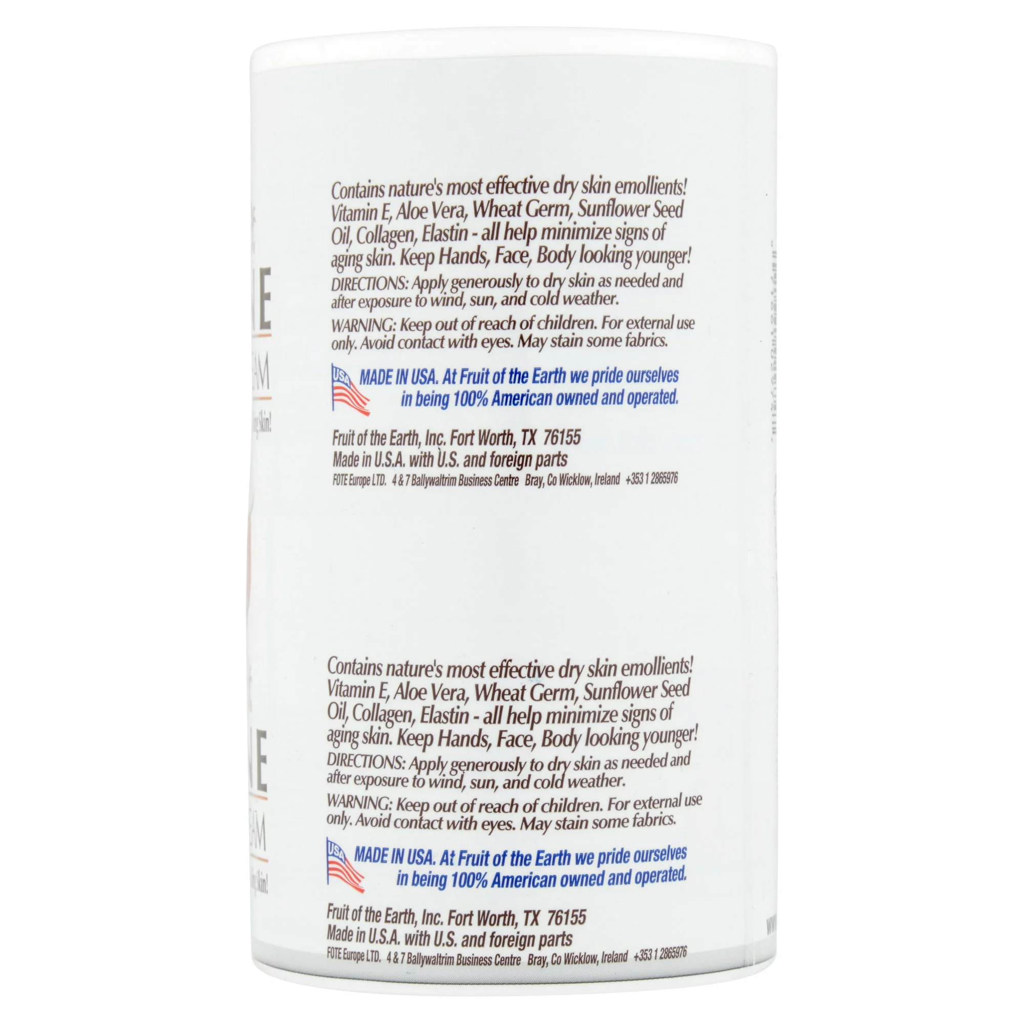 Fruit of The Earth Vitamin-E Skin Care Cream W/ Moisture Based, 4 oz, 6 Pack