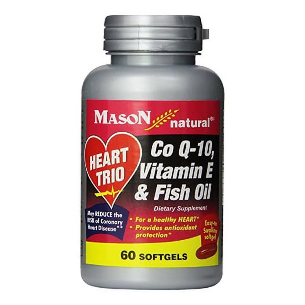 Heart Trio Co Q-10 With Vitamin E And Fish Oil Softgels - 60 Ea, 6 Pack