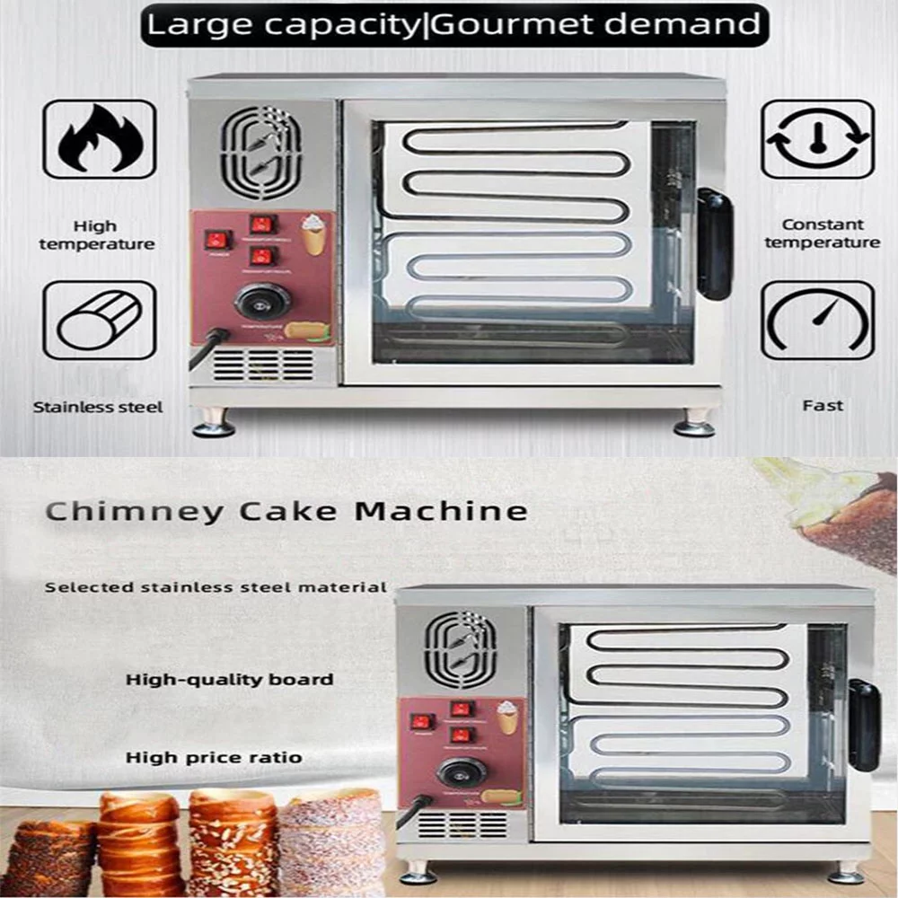Techtongda Chimney Cake Roll Maker Chimney Toaster Cooking Bread Oven Bakery Ovens 16 Rollers Kitchen
