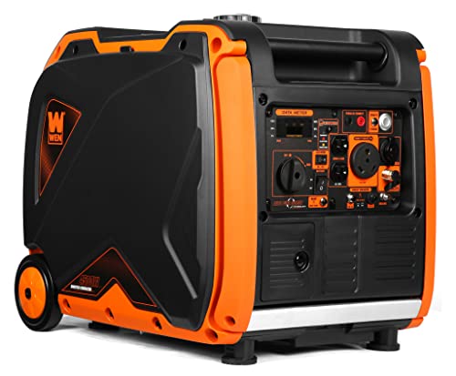 WEN Quiet 6800-Watt Dual Fuel RV-Ready Electric Start Portable Inverter Generator with Fuel Shut Off and CO Watchdog for Electric Vehicle Backup (DF680iX)