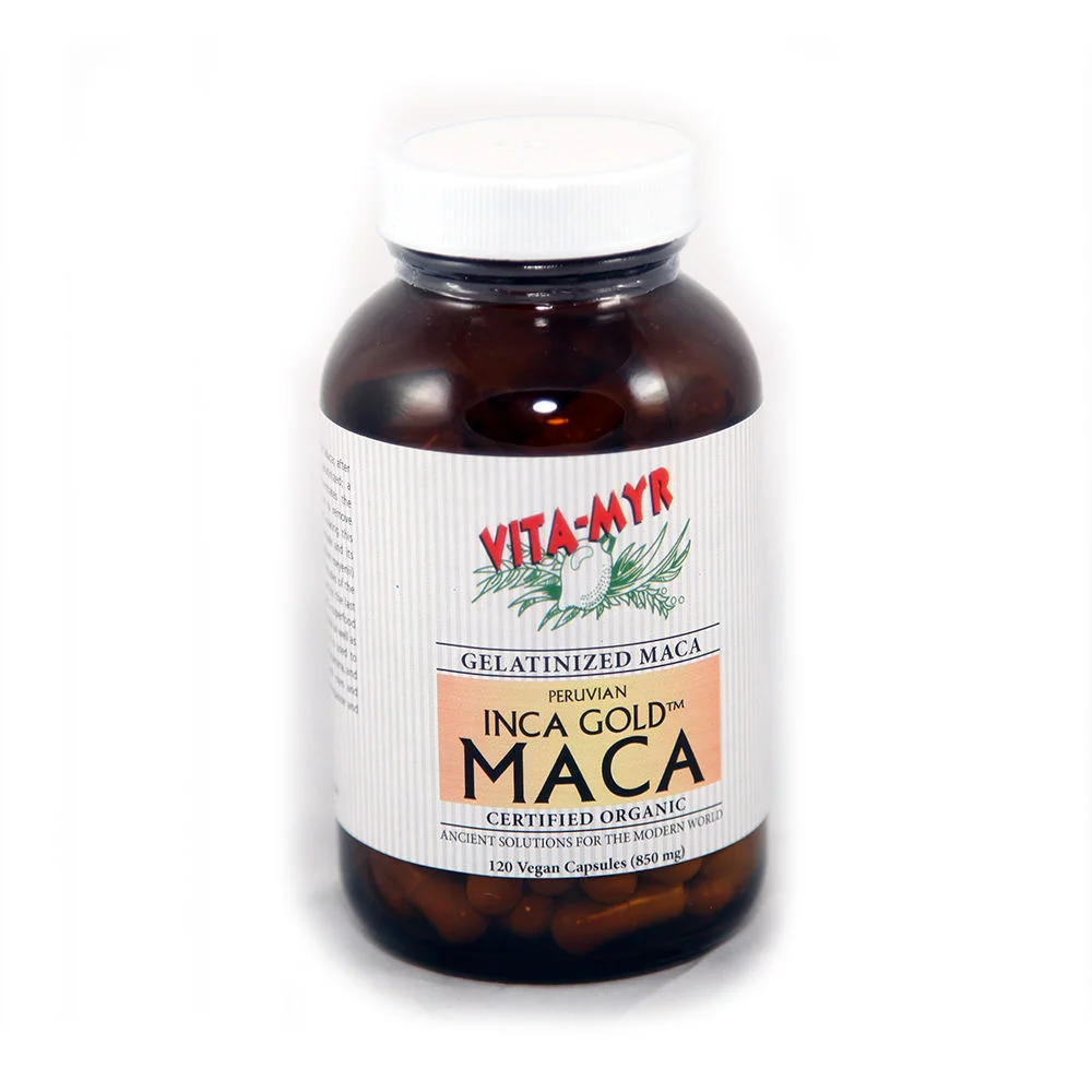 Gelatinized Concentrated Maca Caps 120 Organic Pure Inca Maca