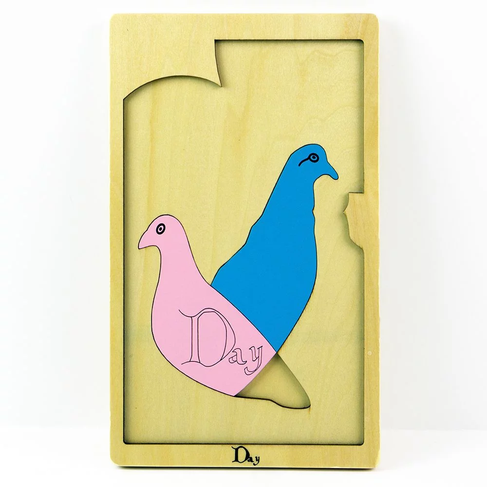 Fox Puzzles Daytime Animals 10 Piece Wood Layered Children's Puzzle