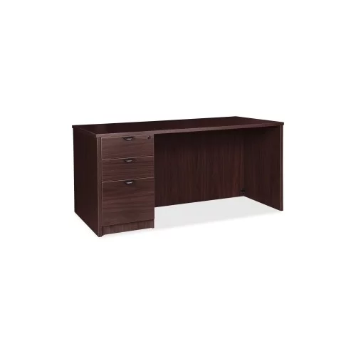 Lorell Prominence 2.0 Espresso Laminate Box/Box/File Left-Pedestal Desk - 3-Drawer 1