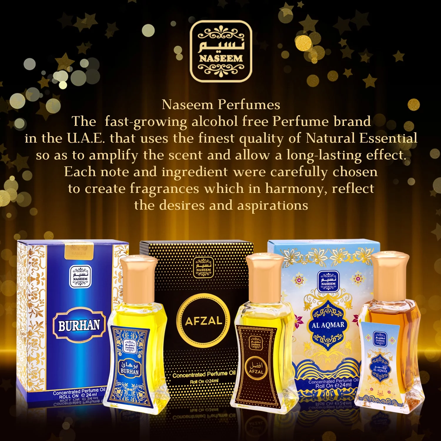 Burhan Perfume Oil Non Alcoholic Oriental Musk Oud Men Perfumes by Naseem