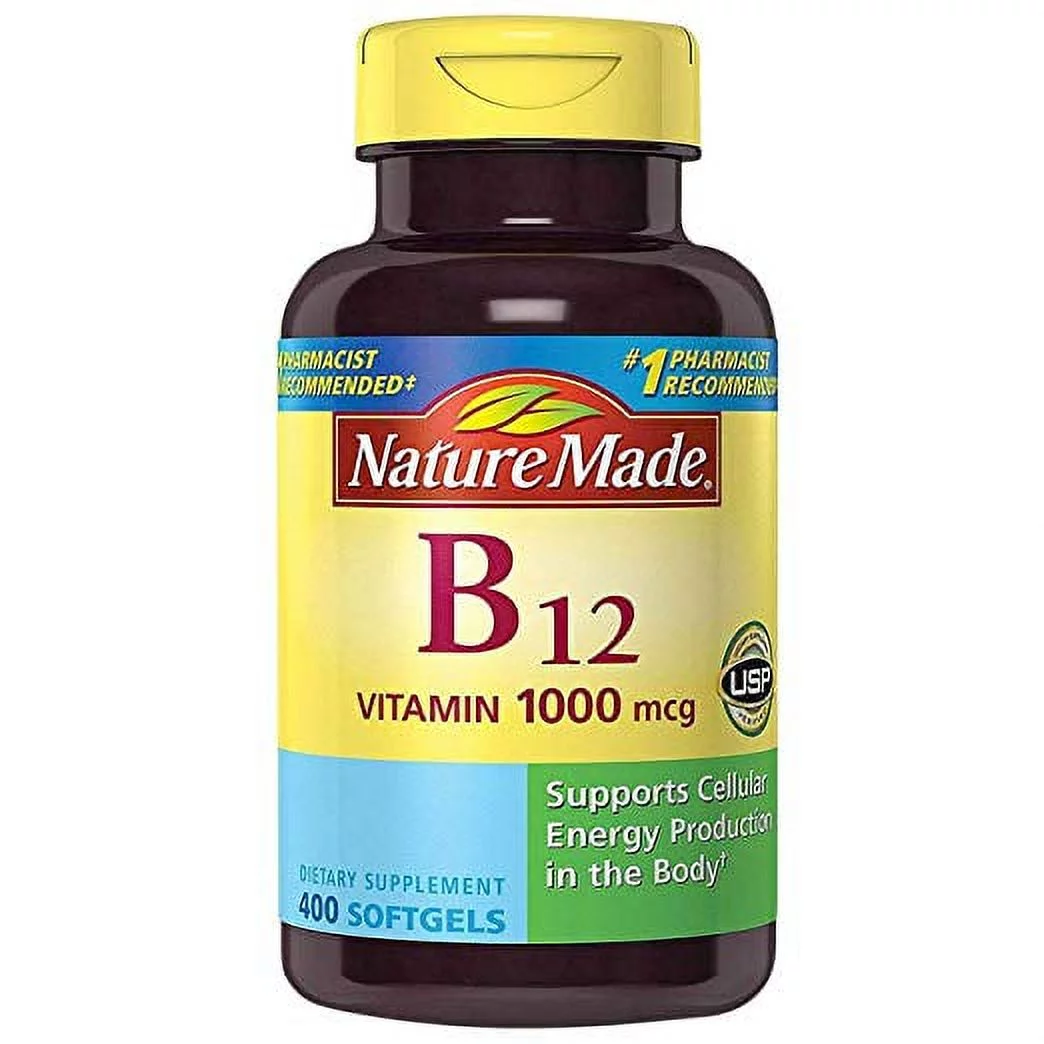 Nature Made Vitamin B12 1,000mcg Softgels, 400 ct.